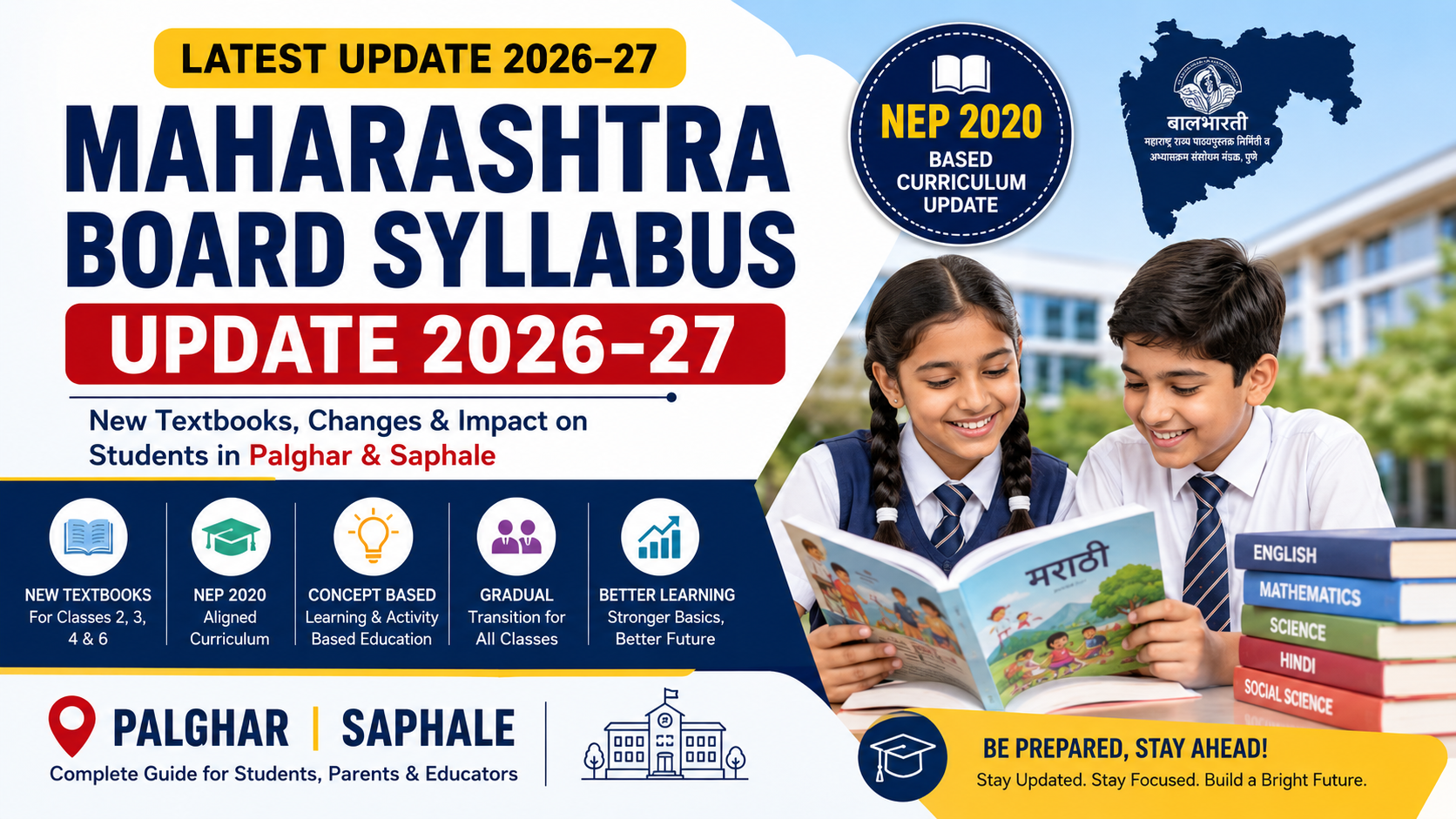 Maharashtra Board Syllabus Update 2026–27: Complete Guide for Students & Parents in Palghar and Saphale