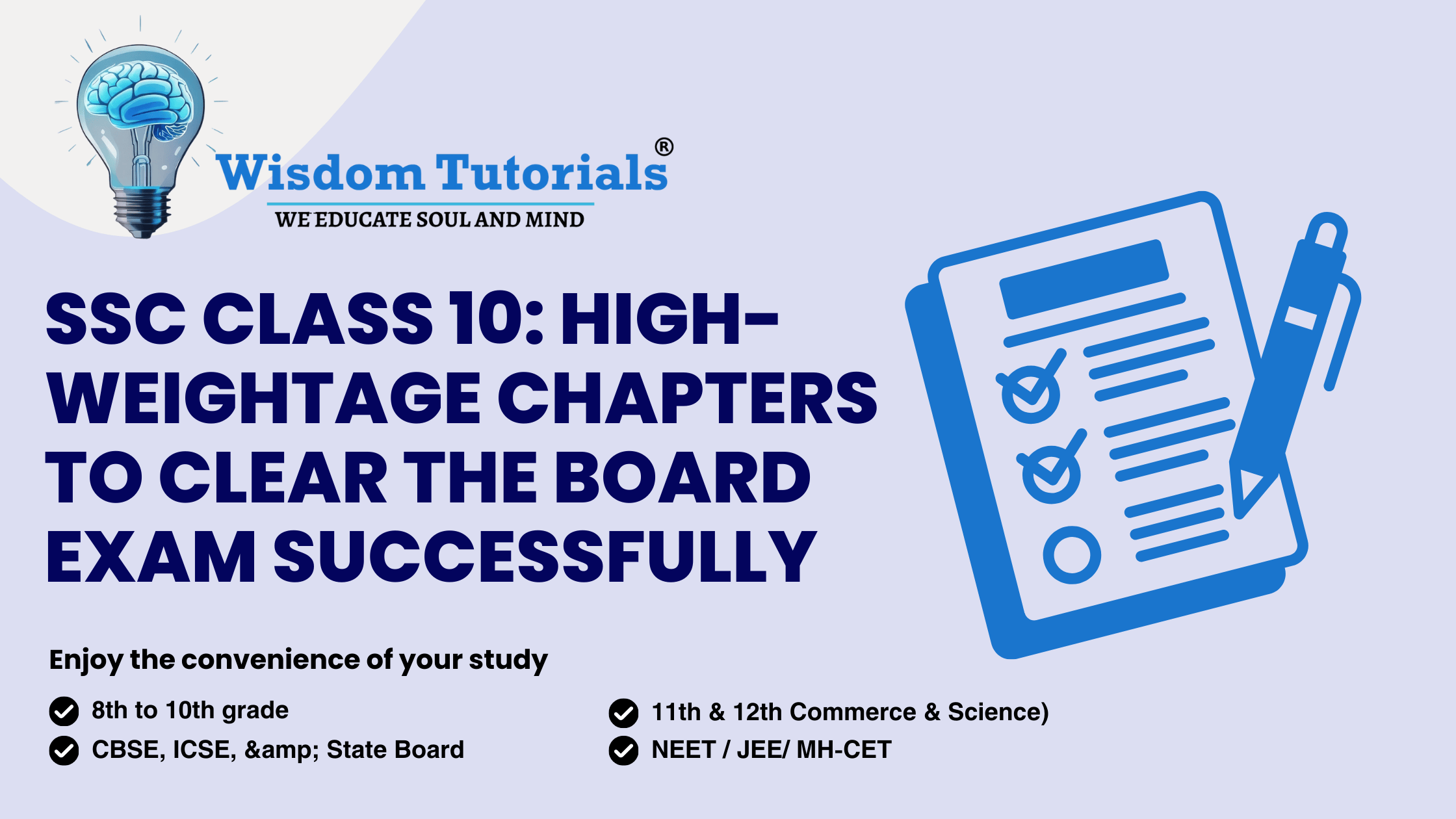 SSC Class 10: High-Weightage Chapters to Clear the Board Exam Successfully